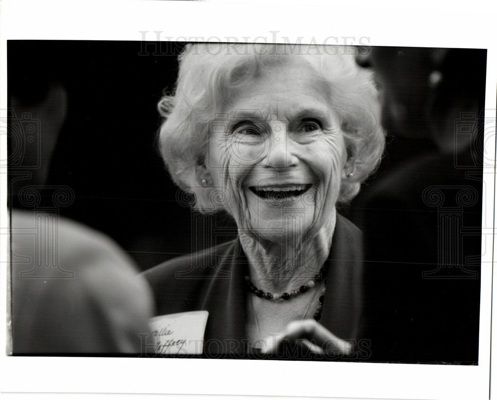 1992 Press Photo Mildred Jeffrey political activist UAW - Historic Images