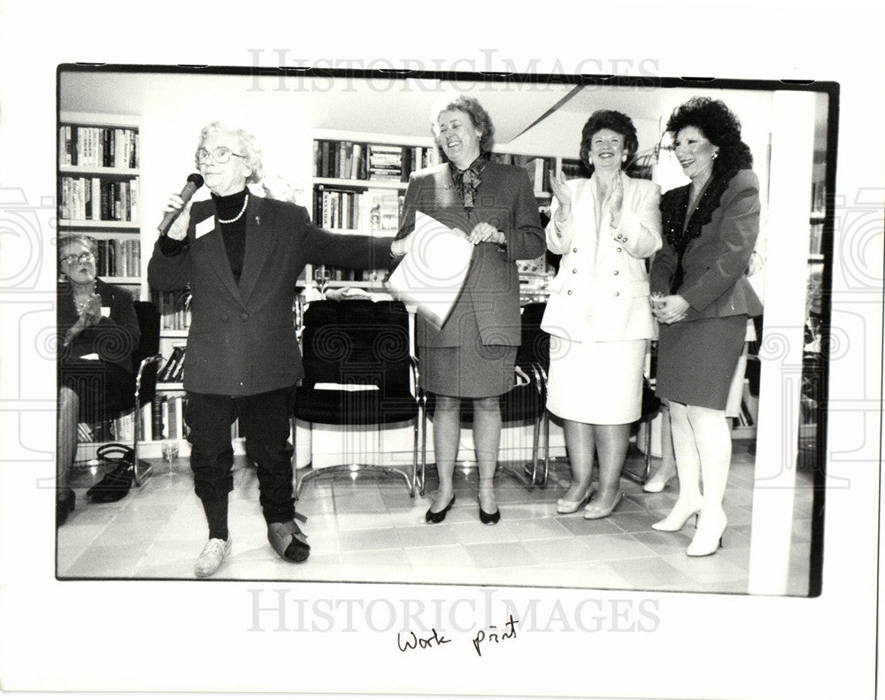 1993 Press Photo Mildred Jeffrey political activist UAW - Historic Images