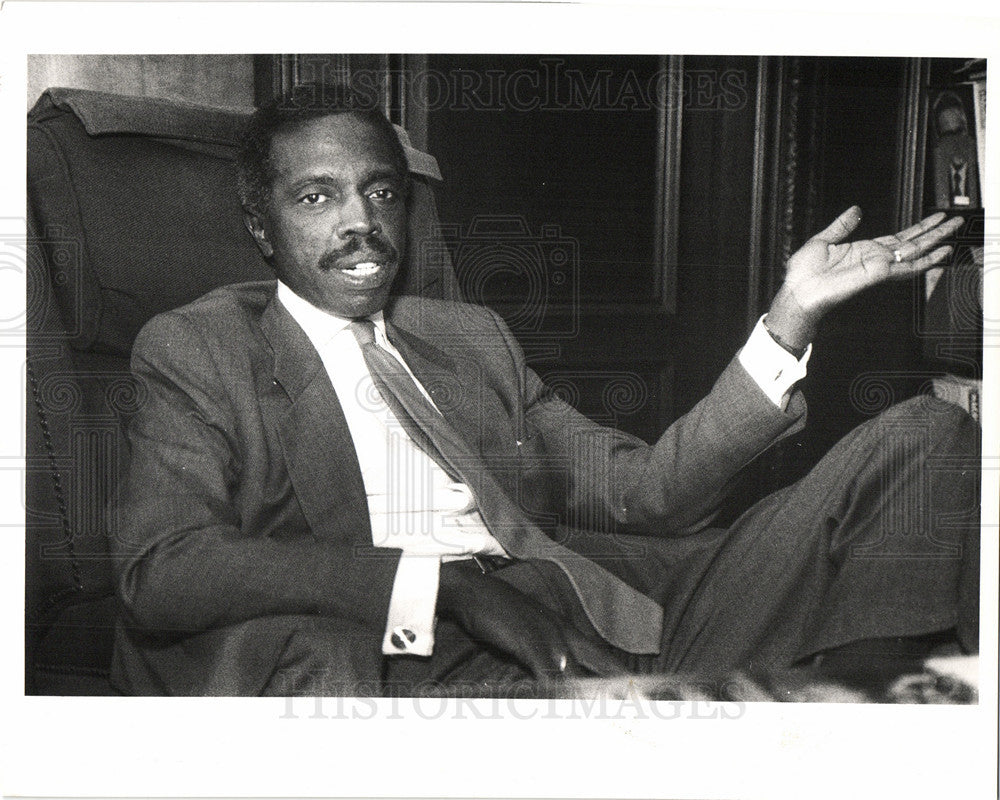 1988 Press Photo Dr. Arthur Jefferson, Detroit - Historic Images