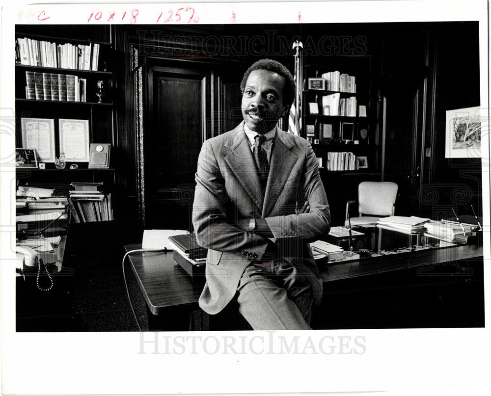 1980 Press Photo Arthur Jefferson, Schools Super - Historic Images