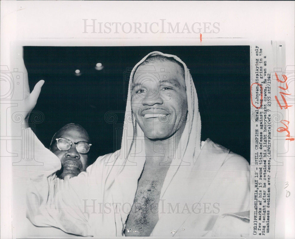 1962 Press Photo Harold Johnson Doug Jones - Historic Images
