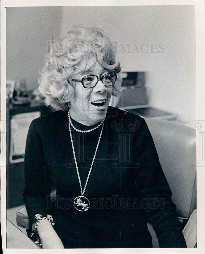 1974 Press Photo Gladys Johnson Detroit Politics - Historic Images