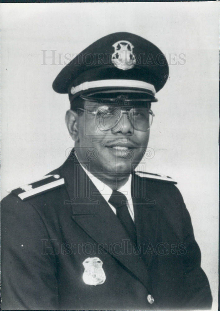 Press Photo Harold Johnson, Detroit Police - Historic Images