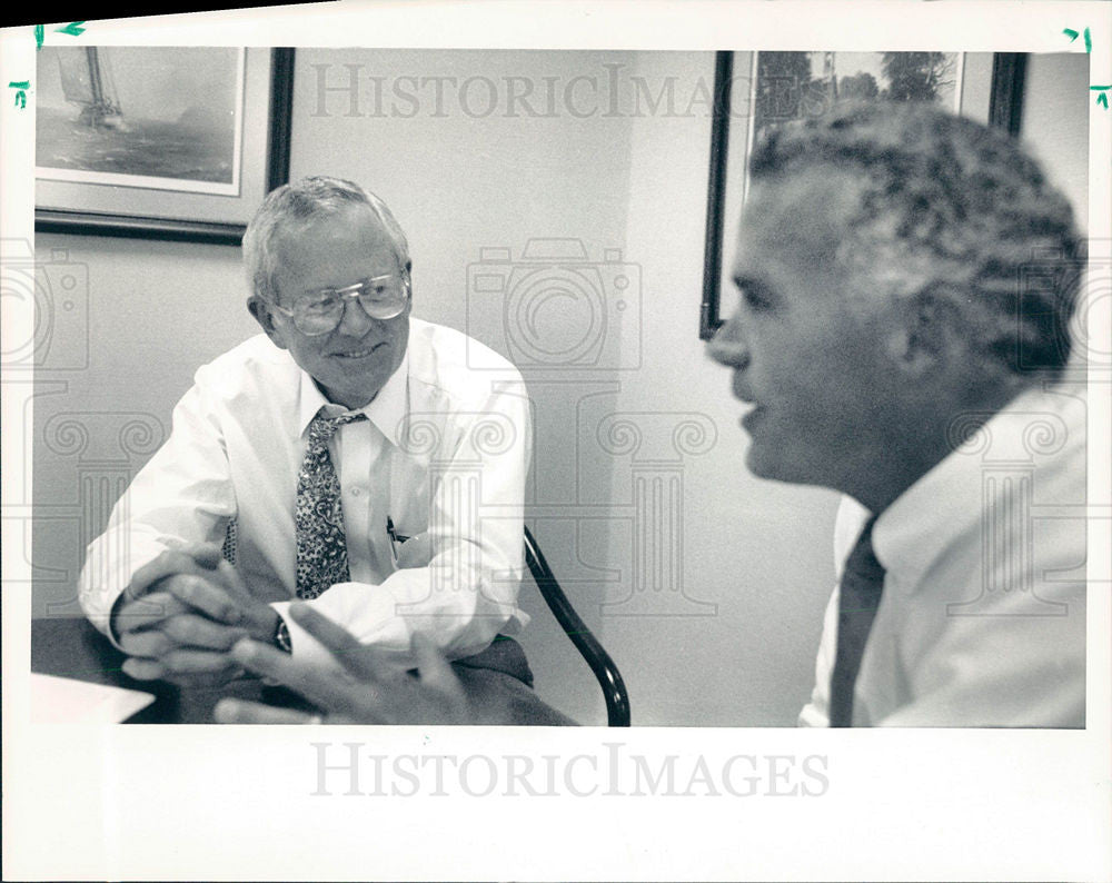 1987 Press Photo ELMER JOHNSON - Historic Images