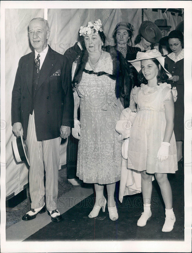 1940 Press Photo Alfred E. Smith New York Wedding Ford - Historic Images