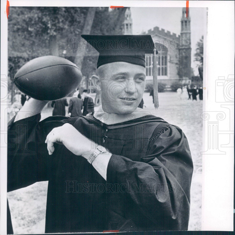 1963 Press Photo Charley Lane Johnson quarterback  NFL - Historic Images