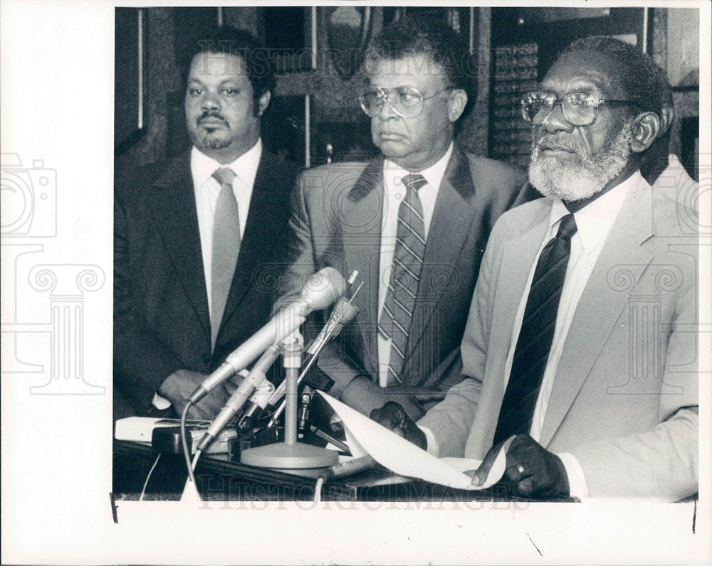 1988 Press Photo Arthur Johnson Detroit NAACP - Historic Images