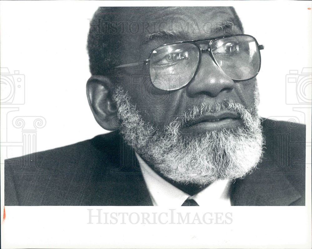 1992 Press Photo arthur johnson naacp detroit chapter - Historic Images