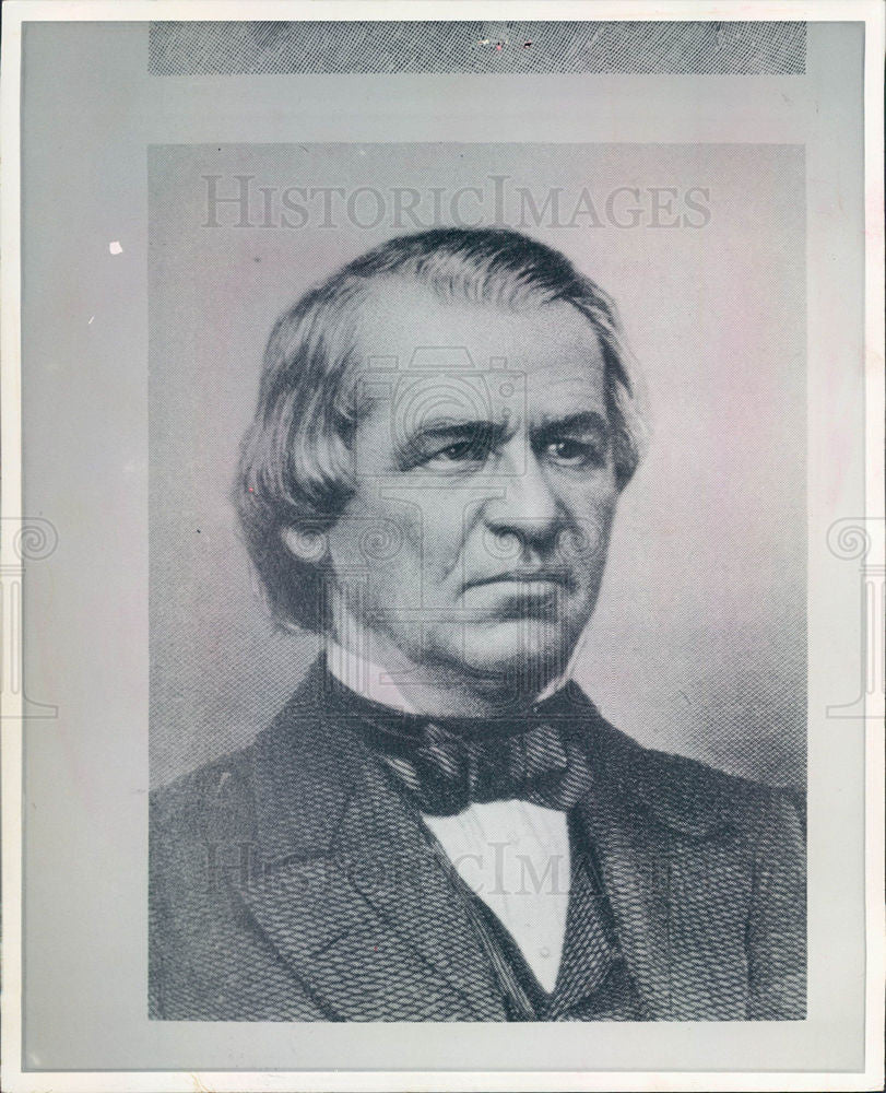 1974 Press Photo Andrew Johnson17th President usa - Historic Images