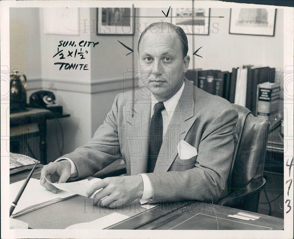 1951 Press Photo Allan R Johnson Corporate - Historic Images