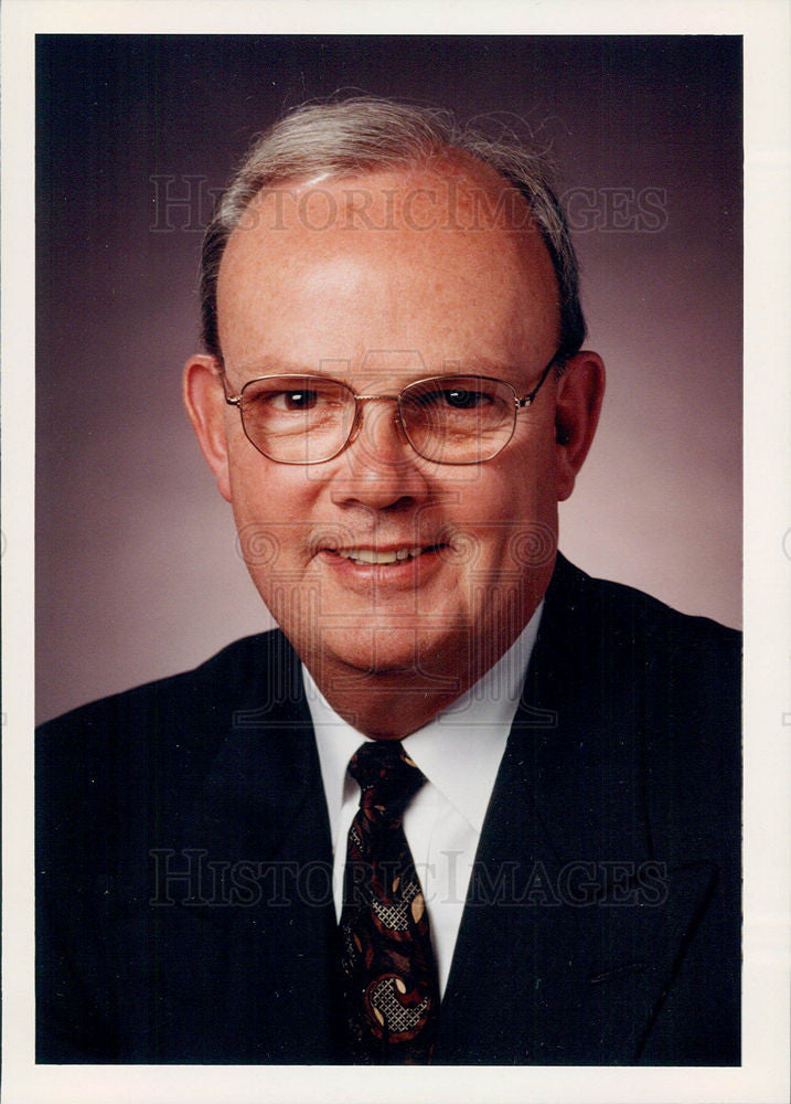1986 Press Photo Alan C .Johnson Federal-Mogul - Historic Images