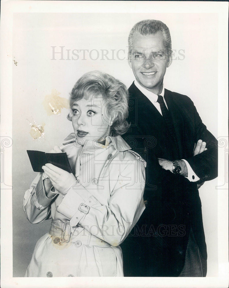 1963 Press Photo Glynis Johns, Keith Andes, TV, Glynis - Historic Images