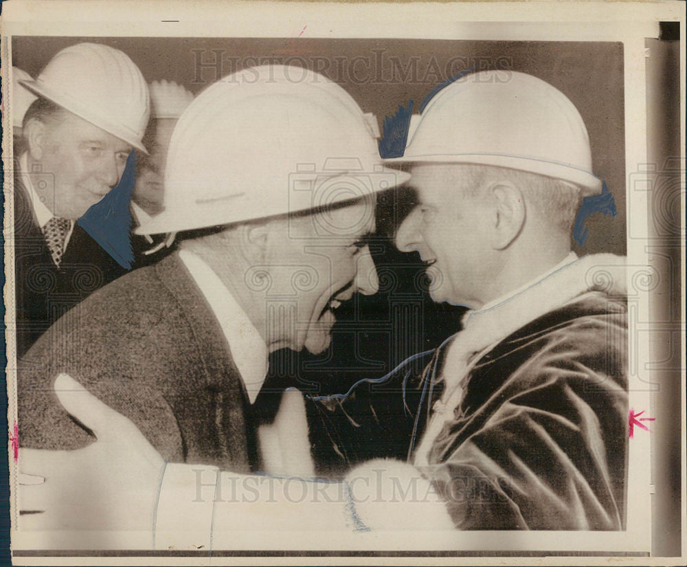 1962 Press Photo Pope Paul workers christmas - Historic Images