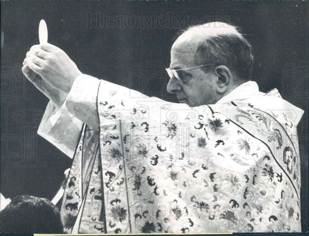 1967 Press Photo Pope Paul VI - Historic Images