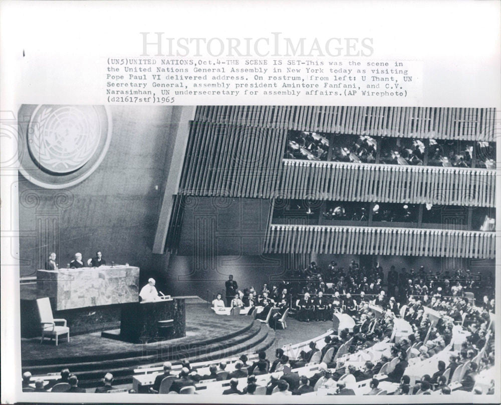 Press Photo Pope Paul VI Sovereign - Historic Images