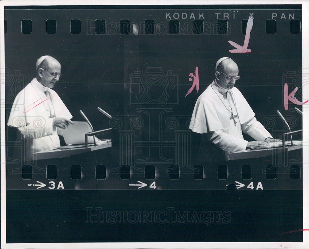 Press Photo Pope Paul VI - Historic Images