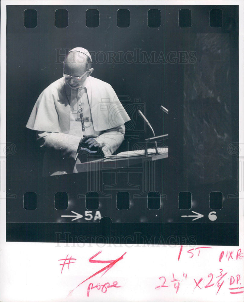 Press Photo Pope Paul IV, Naples - Historic Images