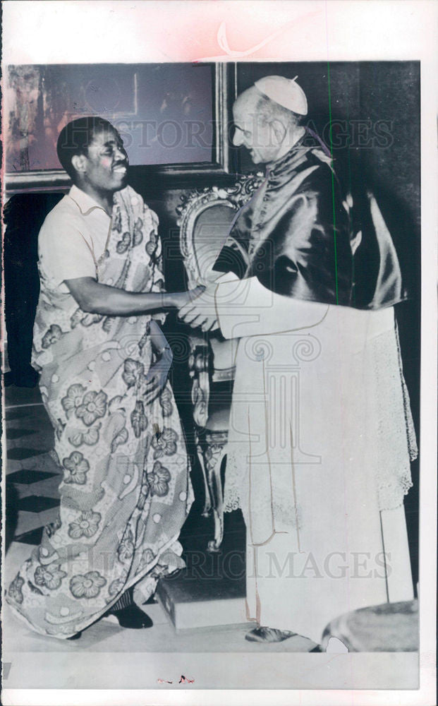 1965 Press Photo Pope Paul Simon Chikwanda Katilungu - Historic Images