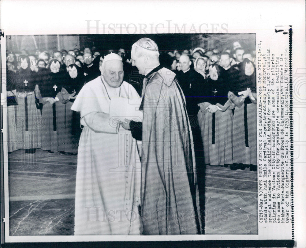 1959 Press Photo Pope John XXIII Catholic Church Rome - Historic Images