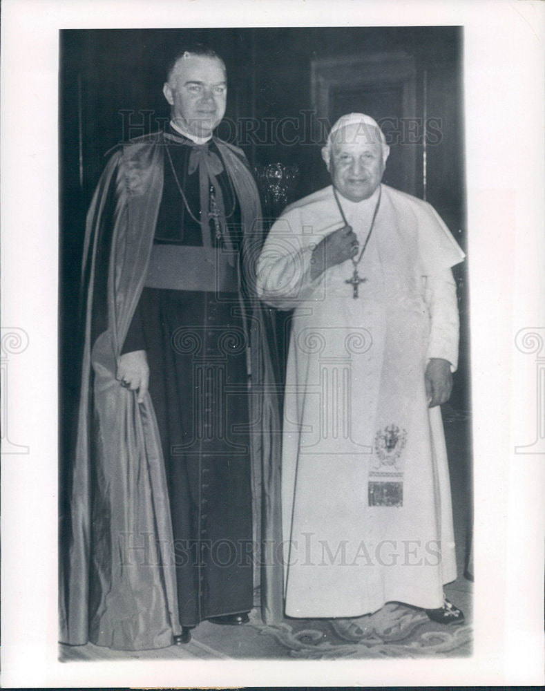 1958 Press Photo Pope John XXIII Angelo GiuseppeRoncall - Historic Images