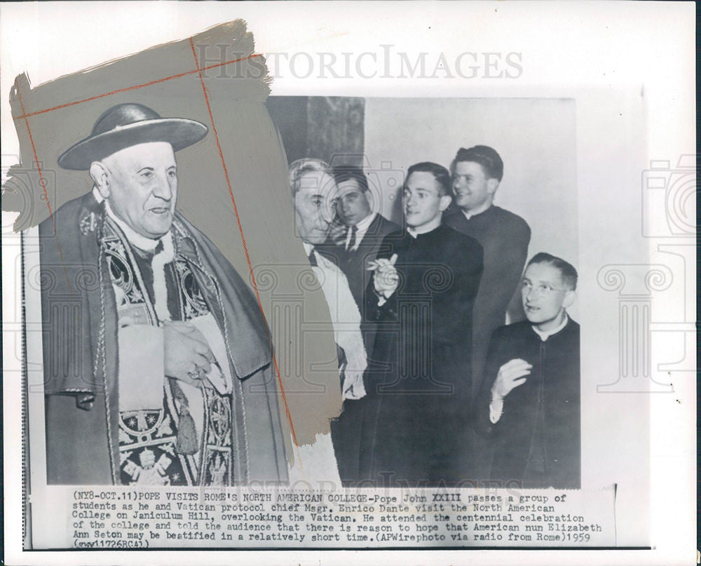 1959 Press Photo Pope John XX III - Historic Images