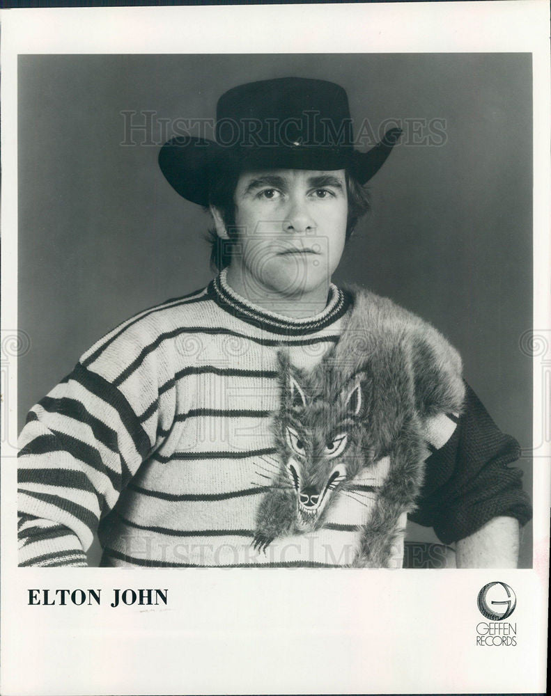 Press Photo Elton John Singer - Historic Images