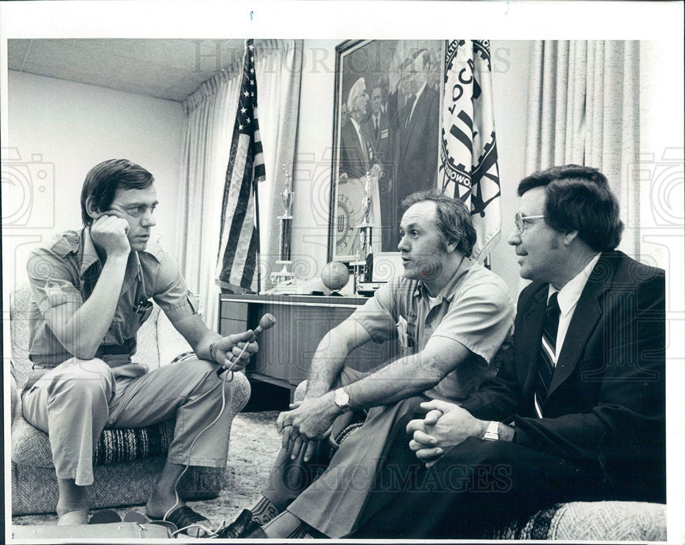 1982 Press Photo Steen Johansen, Cliff Witeside, Frank - Historic Images