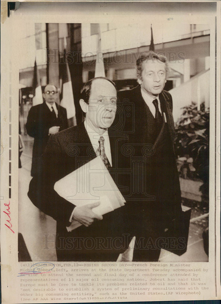 1983 Press Photo Michel Jobert French politician - Historic Images