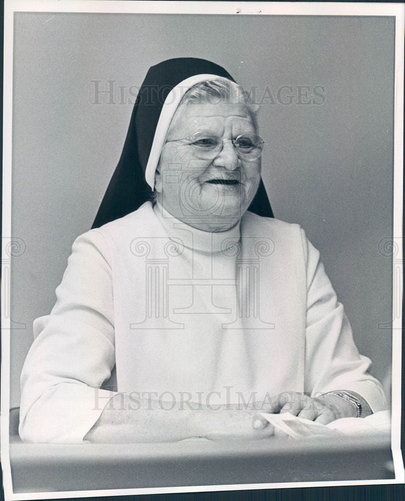 1971 Press Photo Sister Ann Dominican legend nun - Historic Images