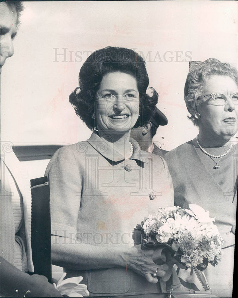 1964 Press Photo Lady Bird Johnson First Lady Lyndon - Historic Images