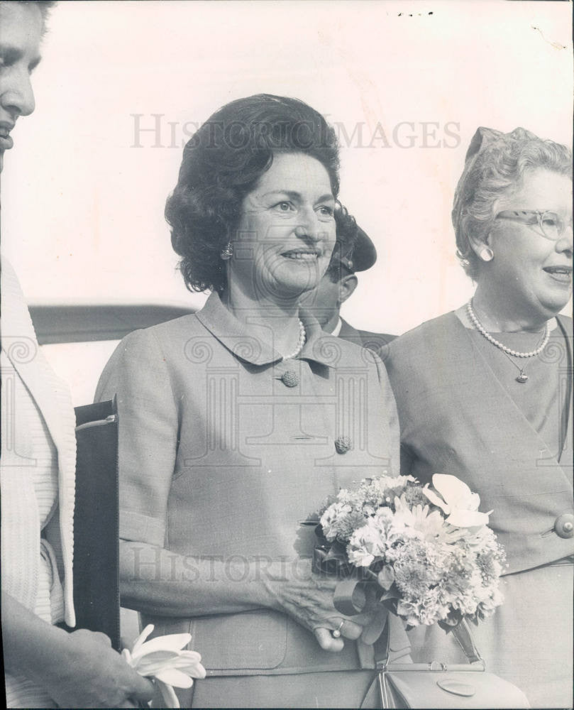 1964 Press Photo johnson lyndon lady bird first lady - Historic Images