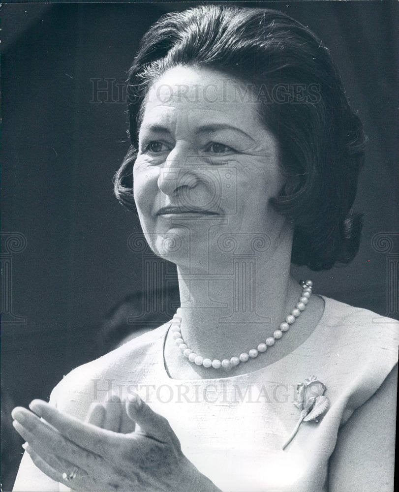 Press Photo First Lady Bird Johnson - Historic Images