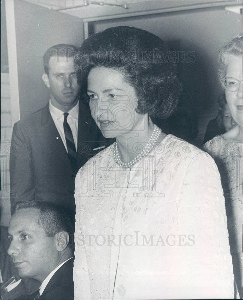 1964 Press Photo  Mrs Lyndon Johnson - Historic Images