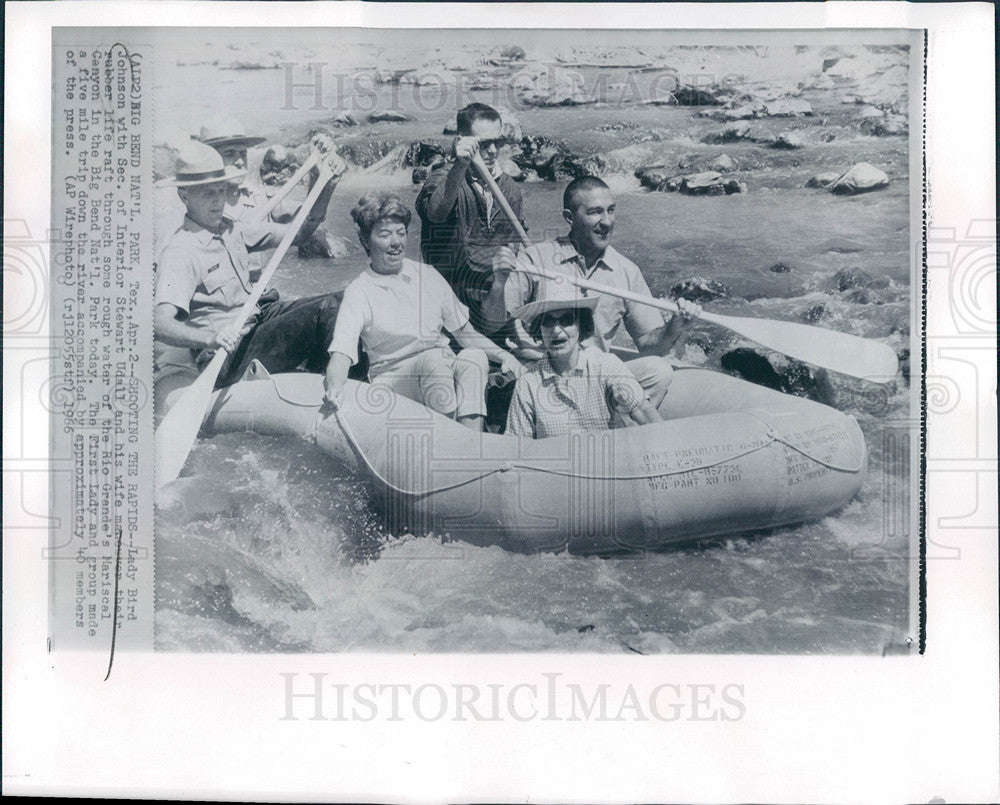 1966 Press Photo Mrs.Lyndon B. Johnson lady bird - Historic Images