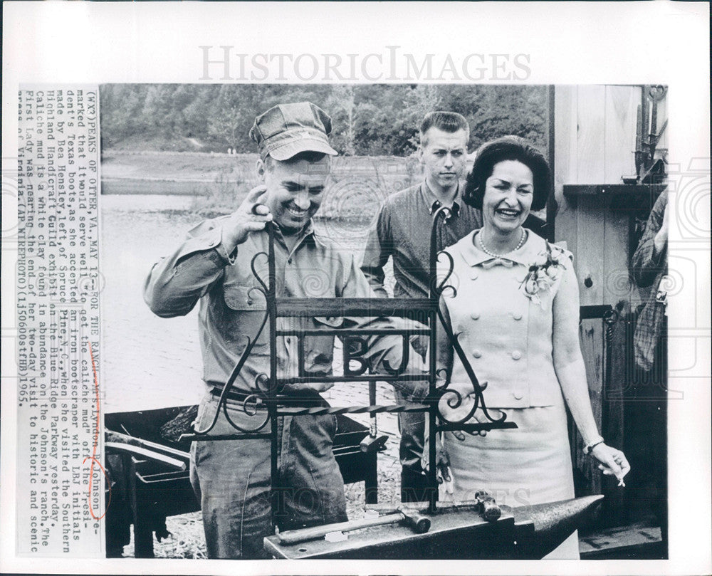 1965 Press Photo Lyndon B. Johnson  President - Historic Images