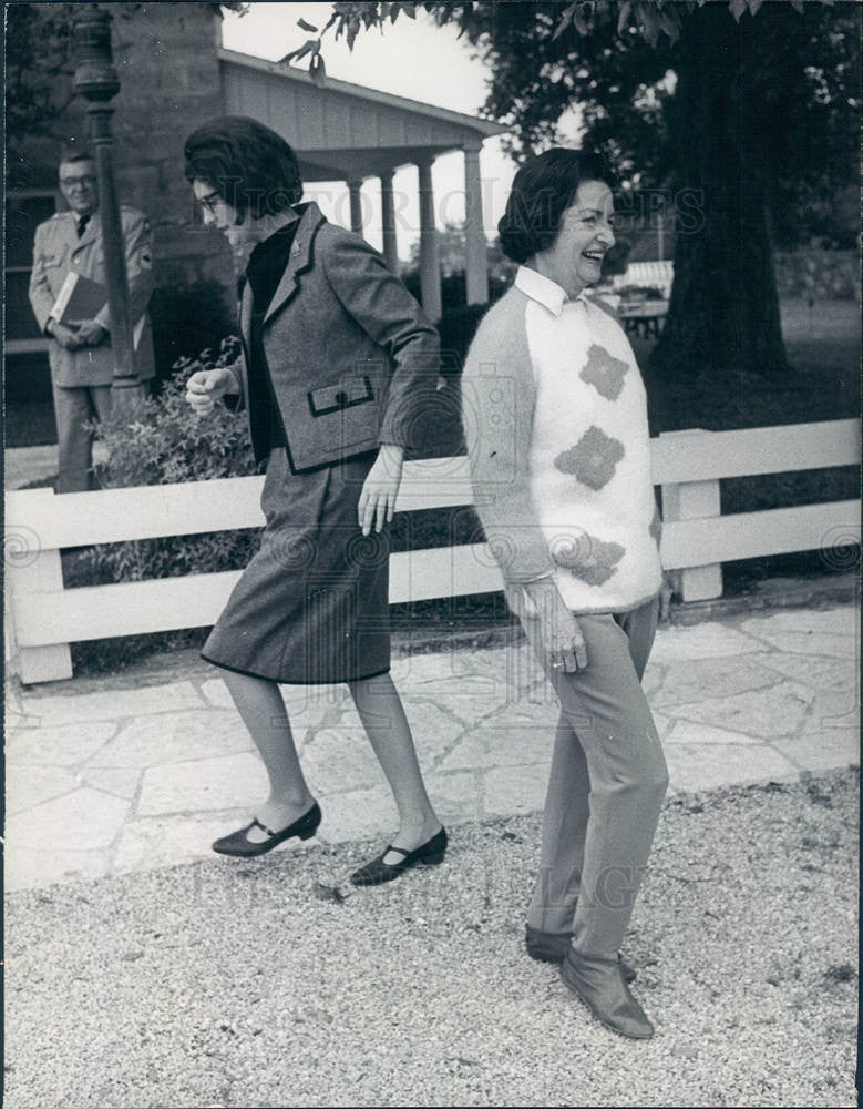 1965 Press Photo Lady Bird Johnson Lynda Bird Johnson - Historic Images