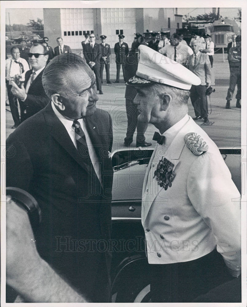 1968 Press Photo  President Lyndon Johnson - Historic Images