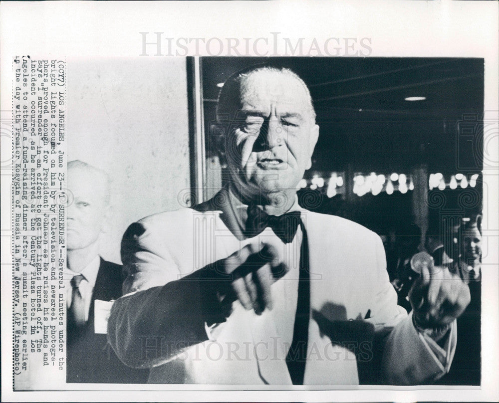 1967 Press Photo President LB Johnson - Historic Images