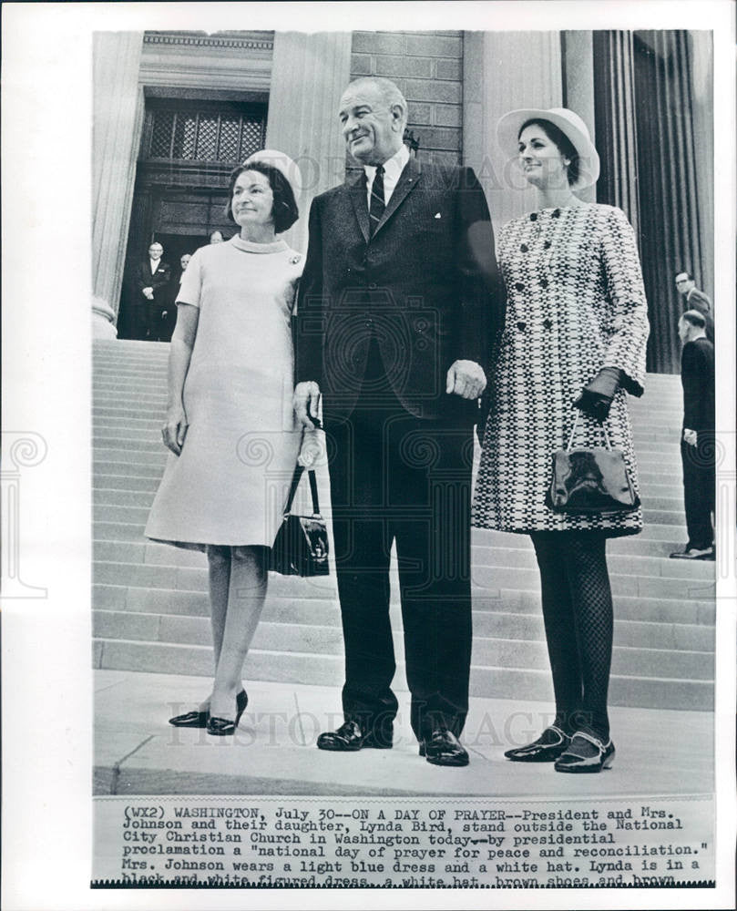 1967 Press Photo Lyndon B Johnson - Historic Images