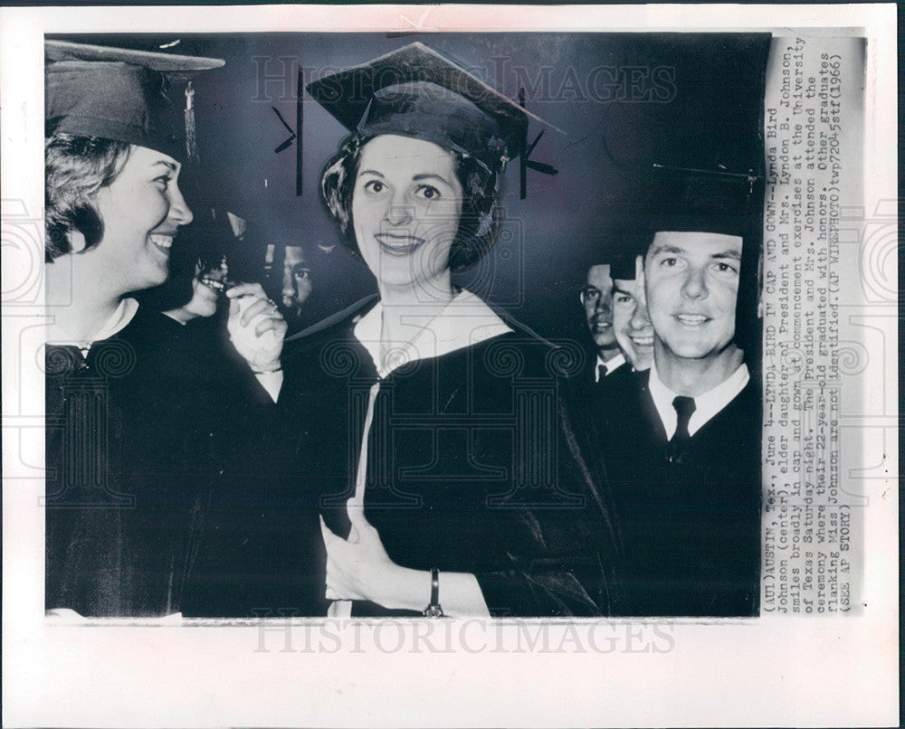 1966 Press Photo Lynda Bird Johnson Daughter President - Historic Images