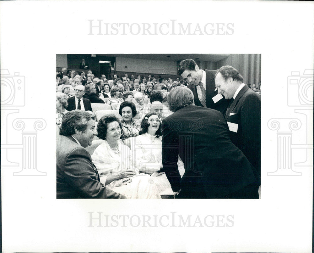 1974 Press Photo Lynda Bird, Chuck, Lynda Robb - Historic Images