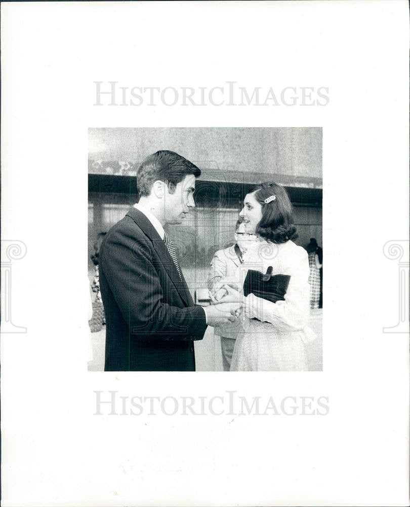 1974 Press Photo  Lynda Johnson President Child - Historic Images