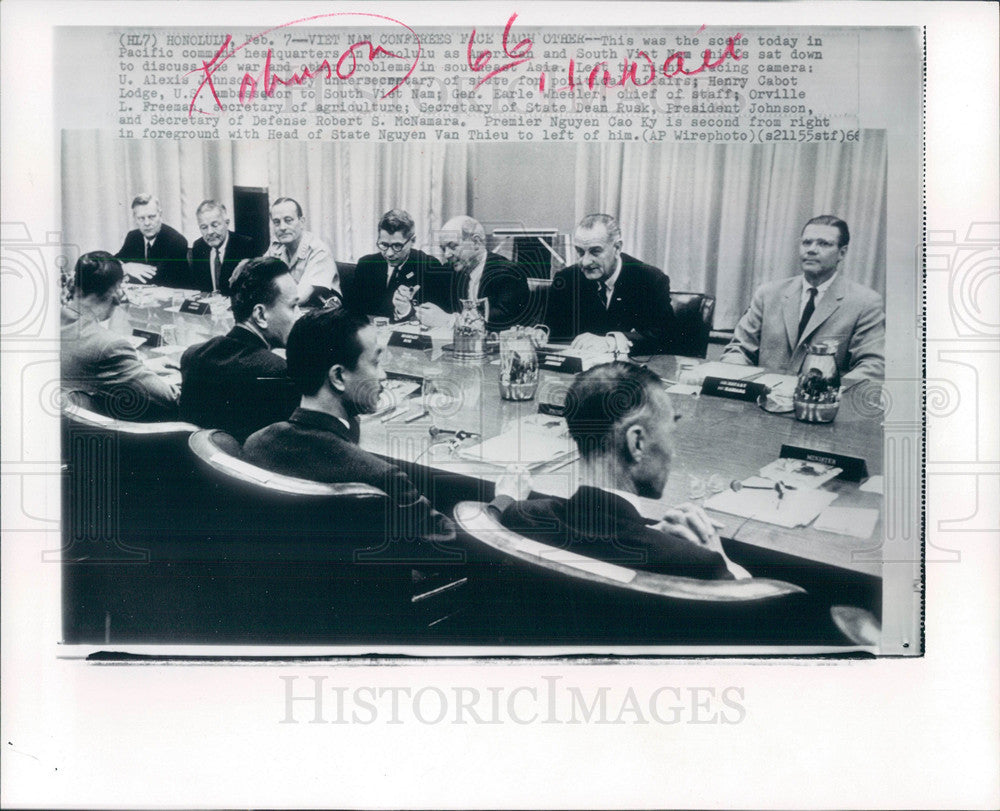 Press Photo Lyndon Baines Johnson President us - Historic Images