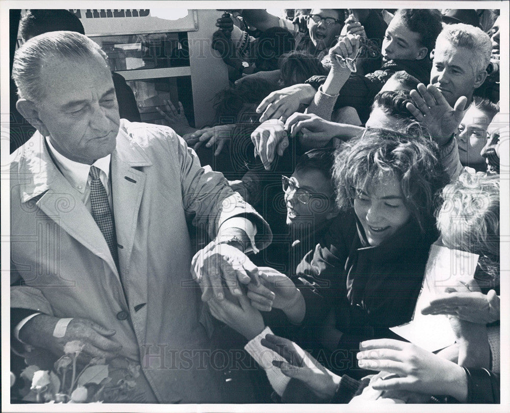 Press Photo President Lyndon Johnson 3 - Historic Images