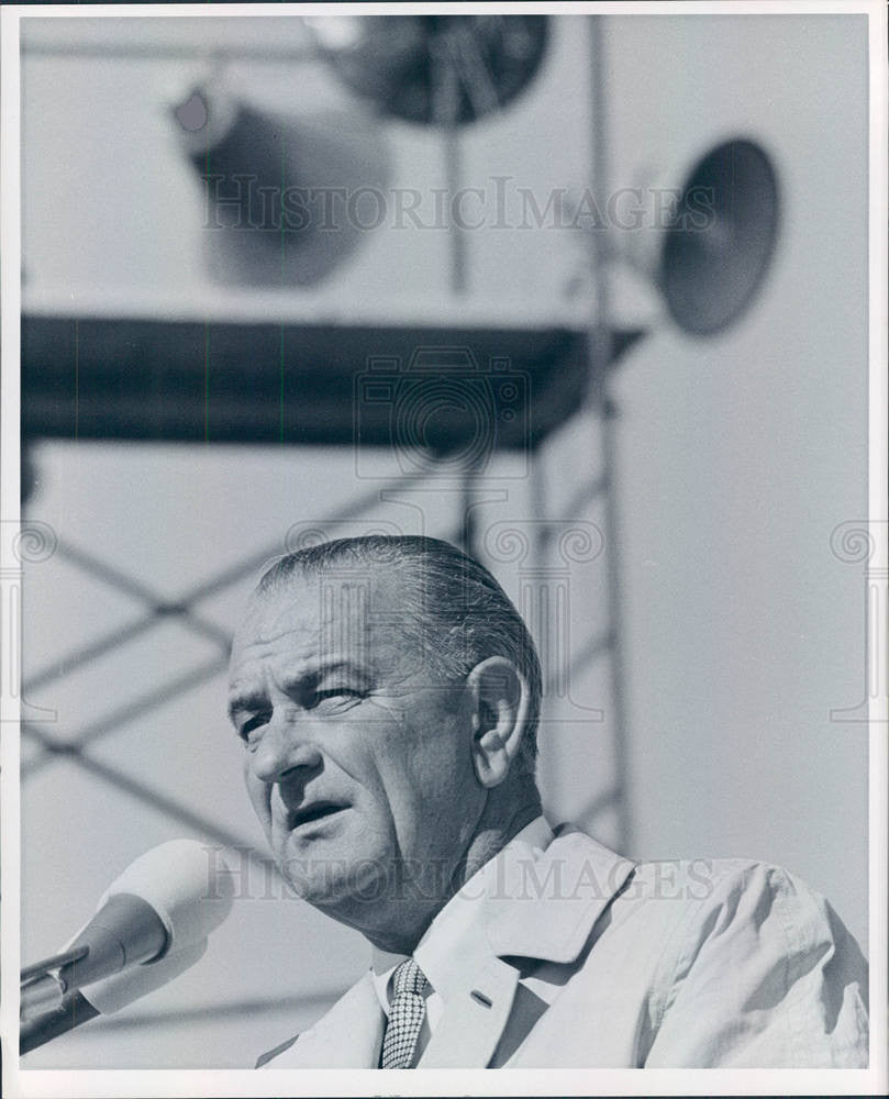 Press Photo Lyndon B.Johnson President USA 2 - Historic Images
