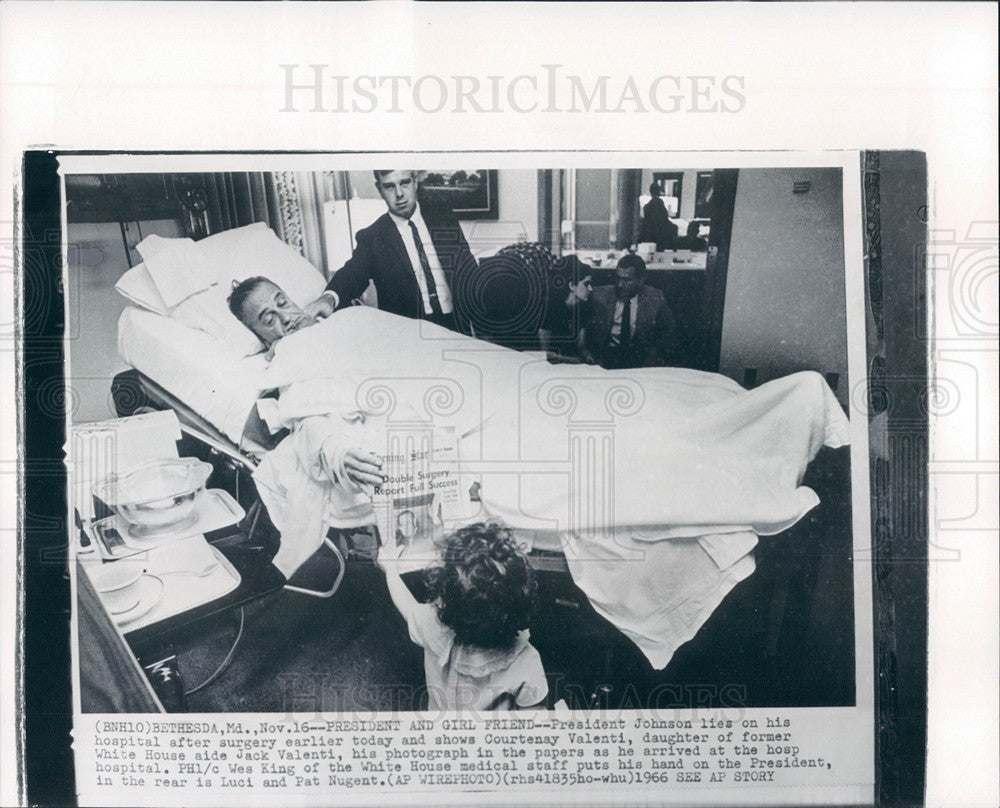 1966 Press Photo President Johnson - Historic Images