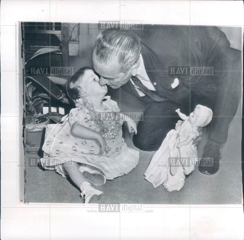 1958 Press Photo Lyndon B.Johnson President USA - Historic Images