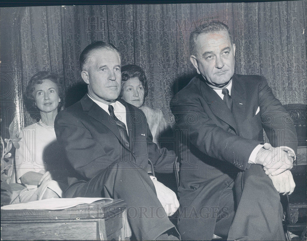 1963 Press Photo Lyndon Johnson president LBJ - Historic Images