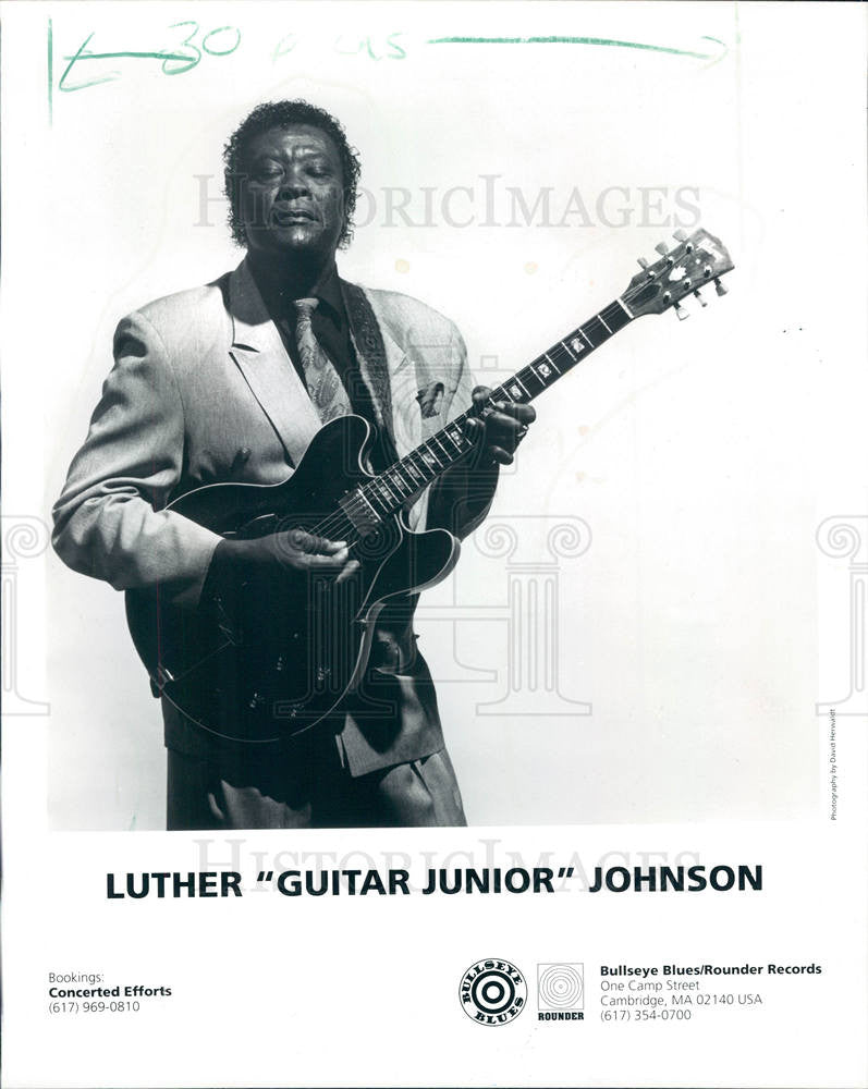 Press Photo Luther Johnson blues singer guitarist - Historic Images