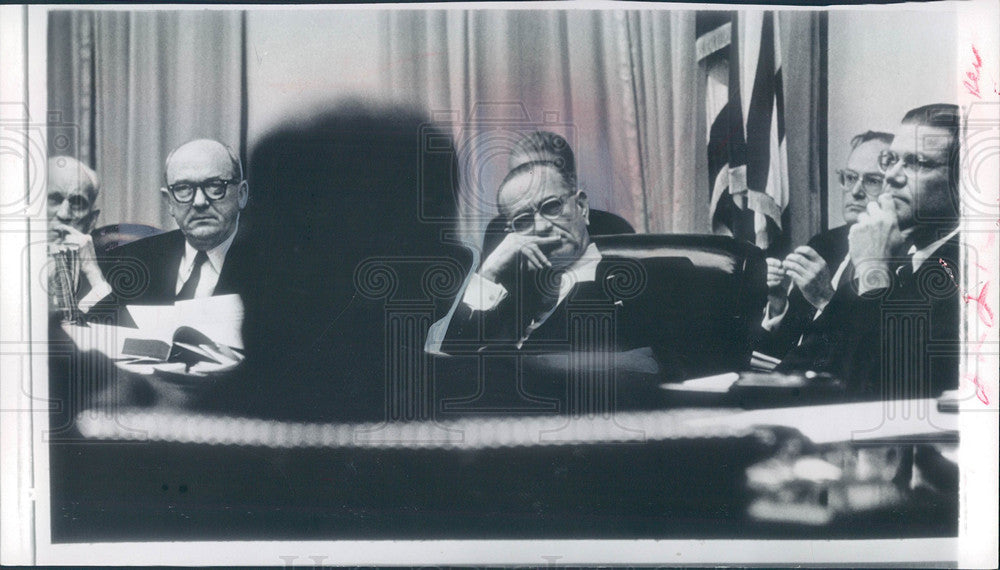 1966 Press Photo Lyndon Johnson LBJ President - Historic Images